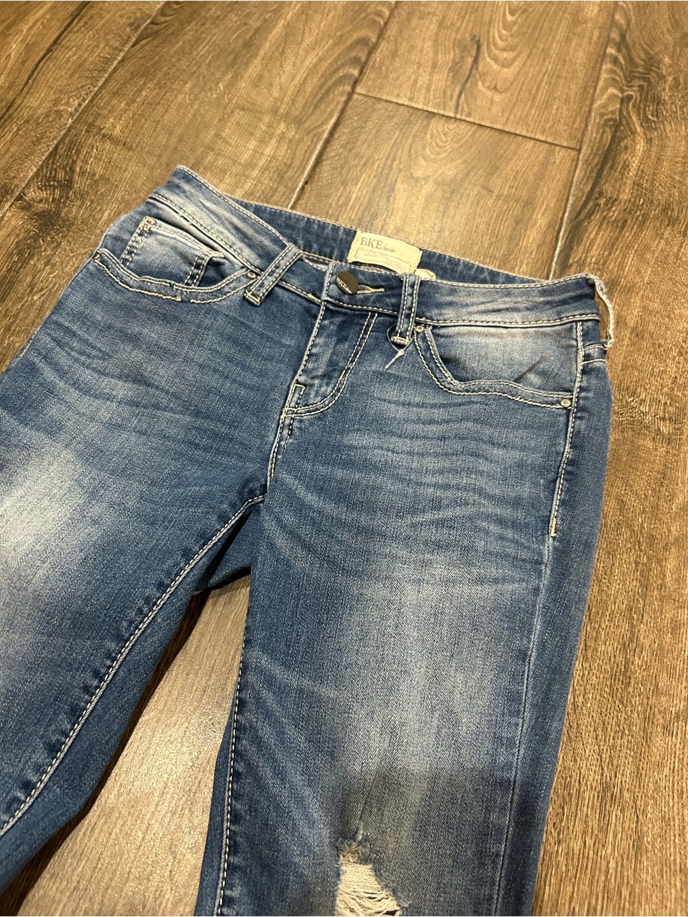 BKE Women's Medium Blue Skinny Jeans